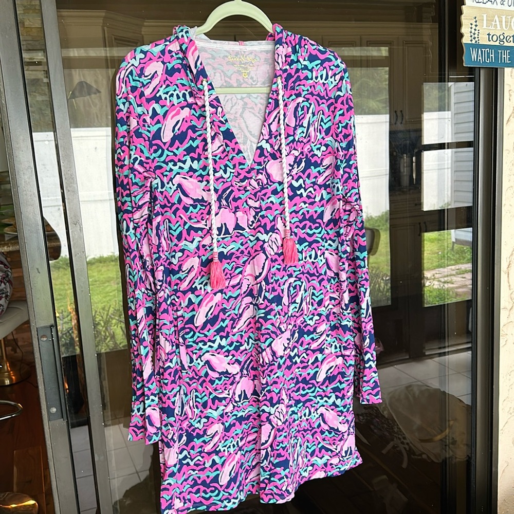 Lilly Pulitzer ladies summer hoodie dress 👗